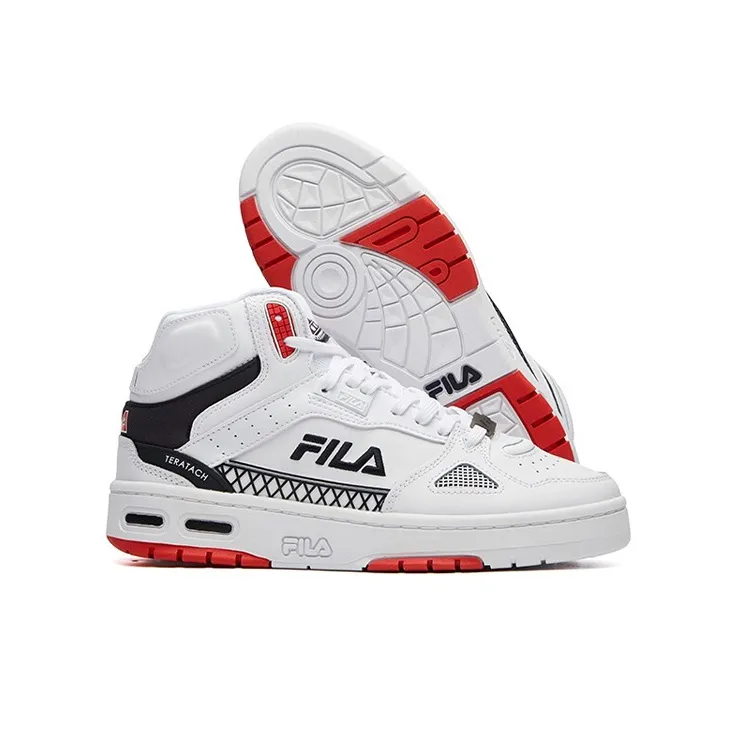FILA Teratach High Top White/Red/Black Women's-1