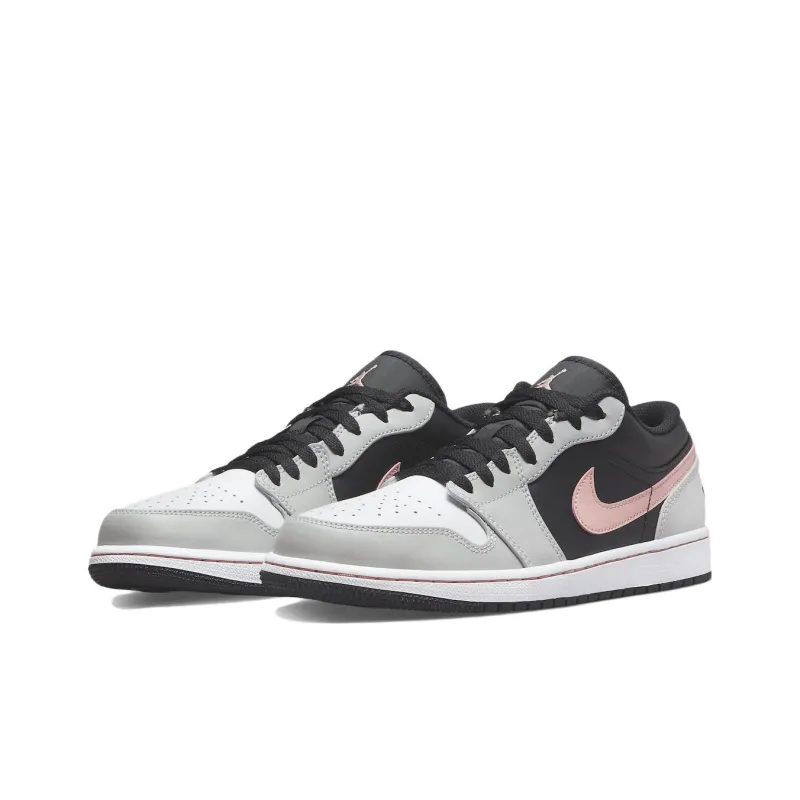 JORDAN 1 Low Black Grey Pink-2