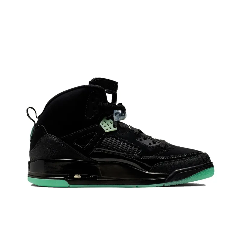 Jordan Spizike Black Green Glow-1