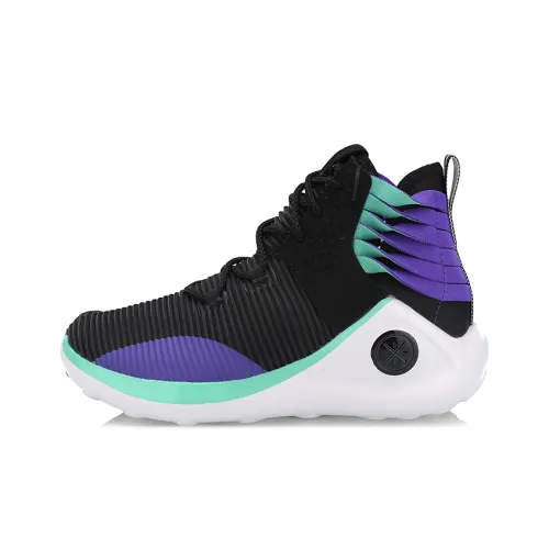 LINING Essence Infinite Vintage Basketball Shoes Women's High-Top Black/Purple