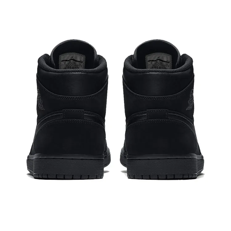 Jordan 1 Mid Triple Black 2018-4
