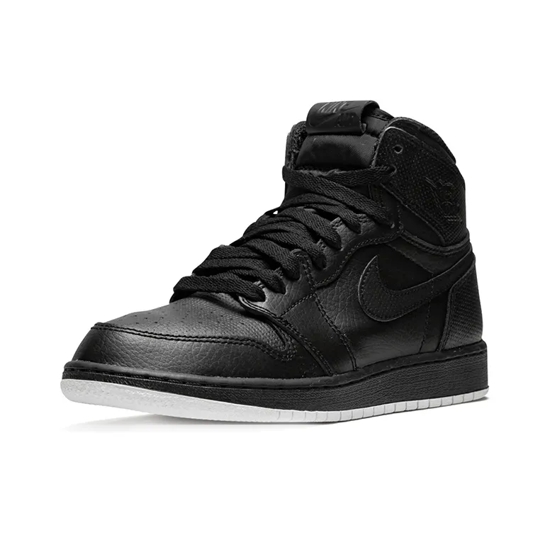 Jordan 1 Retro High OG GS Black Perforated-2