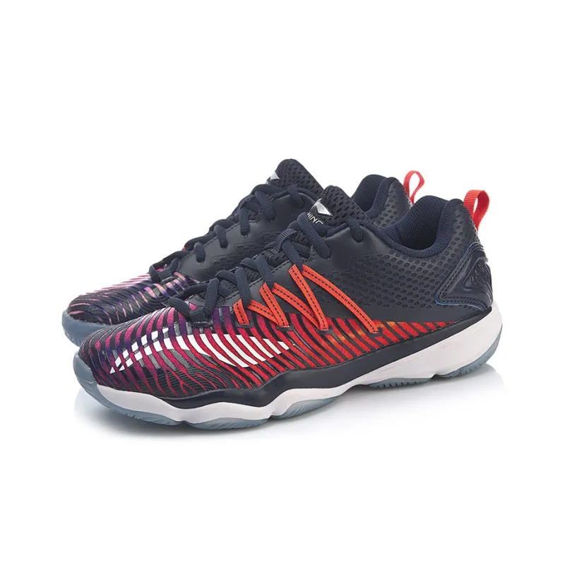 LINING Ranger 3.0 Team Women's Badminton Shoes - Dark Blue/Red-2