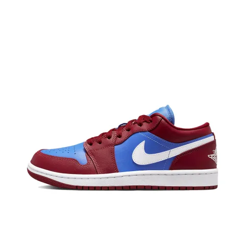 Jordan 1 Low Pomegranate Medium Blue Women's