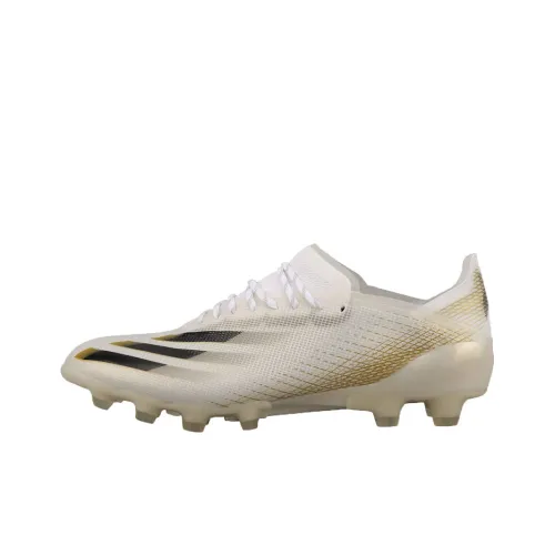 Adidas X GHOSTED Soccer Shoes Men Low-Top White Gold