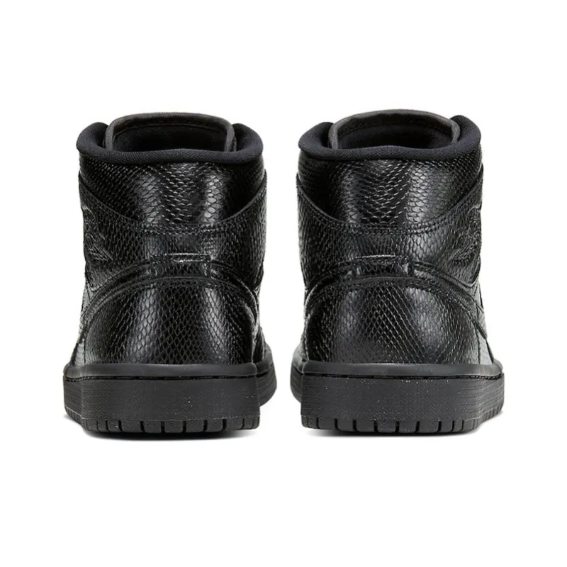 Jordan 1 Mid Black Snakeskin Women's-3