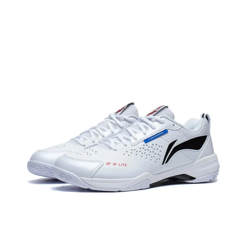 LiNing Blade Lite Cushioned Slip Resistant Abrasion Resistant Low Top Badminton Shoes Unisex Standard White-2