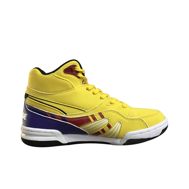 LiNing 937 X Large High Top Vintage Basketball Shoes Women's Yellow Purple-1