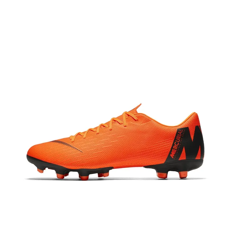 Nike Mercurial Vapor 12 Soccer Shoes Men Low-Top Orange/Black-0