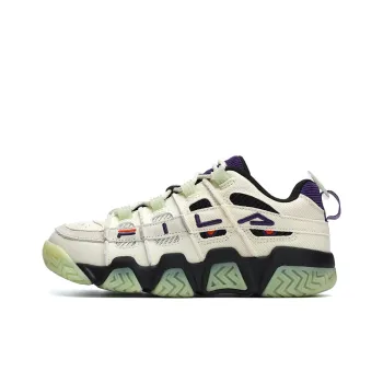 FILA FUSION BARRICADE Low Top Vintage Basketball Shoes Women's White Purple