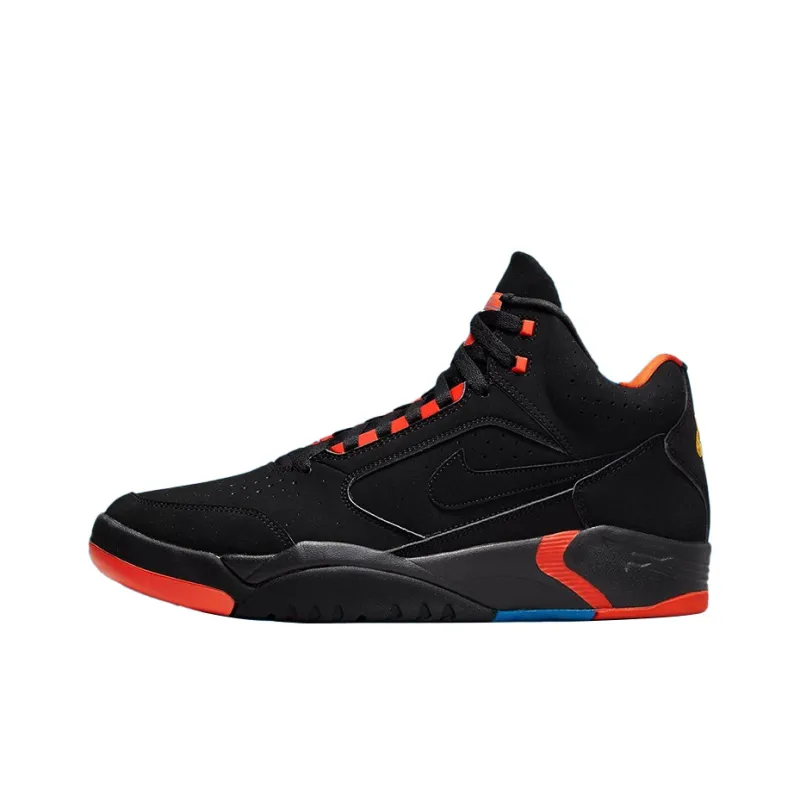 Nike Air Flight Lite Ii Mid Black Team Orange-0