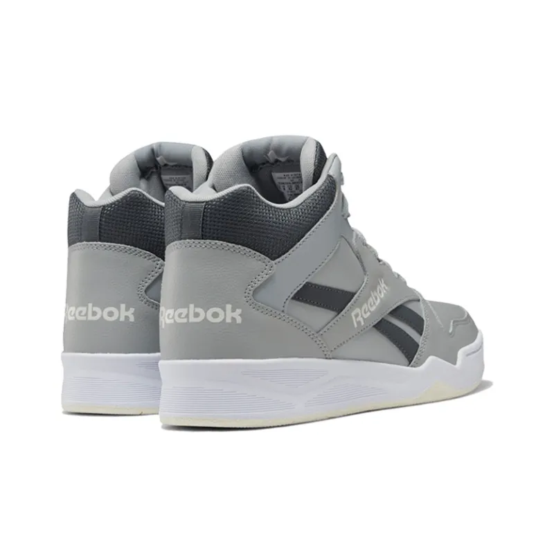 Reebok Royal BB4500 2 Wear-Resistant Mid-Top Vintage Basketball Shoes Men's Cool Gray Black-3