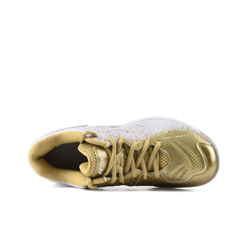 YONEX Power Cushion CFT Anti Slip Wear Resistant Breathable Lightweight Coverage Low Top Badminton Shoes Unisex Gold-4