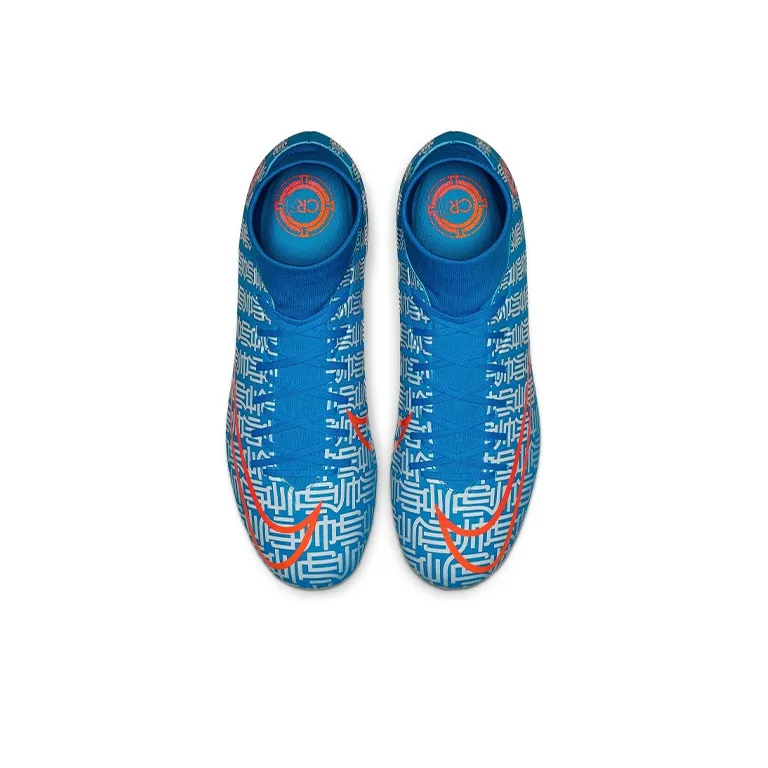 Nike Mercurial Superfly 7 Academy CR7 AG Artificial Grass C 'Blue White'-3