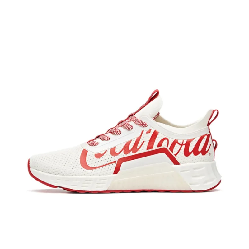 Coca cola X ANTA Variety Training Collection Training Shoes Men Low Top White Red-0