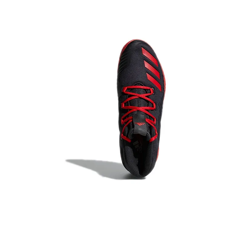 Adidas Pg 3 Anti Slip And Wear Resistant Lightweight Mid Top Vintage Basketball Shoes Men's Black Red-4