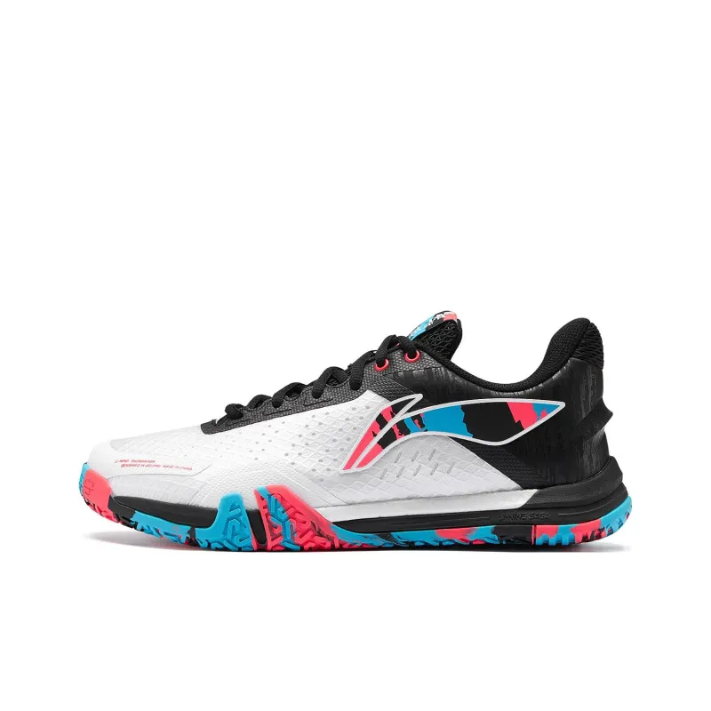 LINING Badminton Shoes Unisex Low Top White/Black/Blue/Red-0