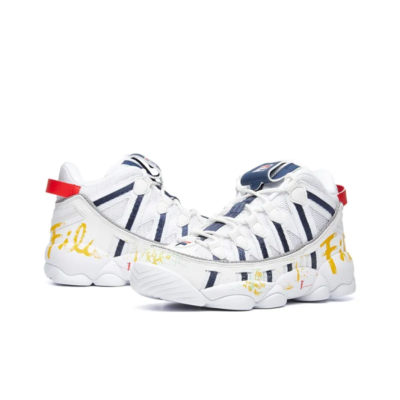 FILA FUSION Fila Spaghetti Classic White/Blue/Yellow Women's-3