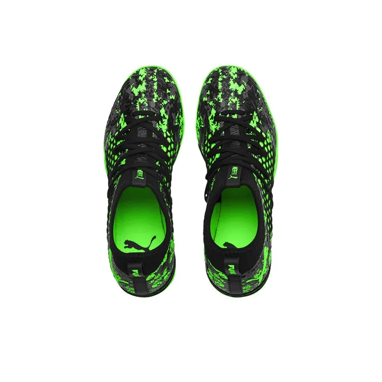 PUMA Future 19.3 Netfit Tt M Soccer Shoes Black/Green-2