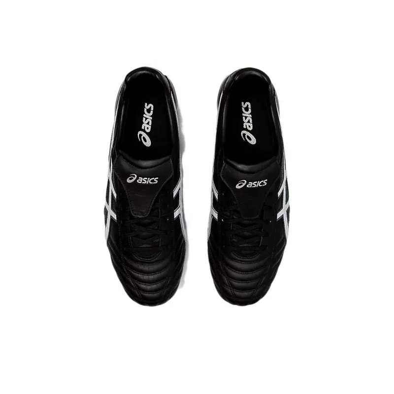 Asics Gel-Lethal Testimonial 4 IT Durable Breathable Soccer Shoes Black White-4