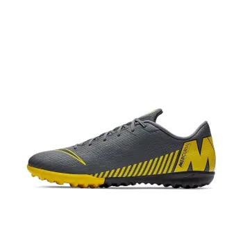 Nike Mercurial Vapor 12 Soccer Shoes Men Low-Top Gray/Yellow
