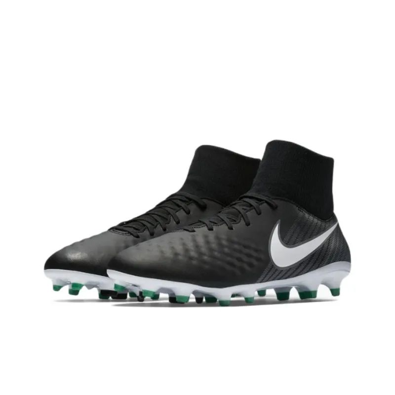 Nike Magista Onda II Soccer Shoes Men High-Top Black/White/Green-2