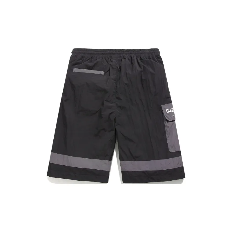 Guuka Cargo Shorts Men Black-1