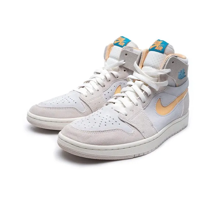 Air Jordan 1 Zoom Air Cmft 2 'Light Orewood Brown Citrus Aquatone'-2