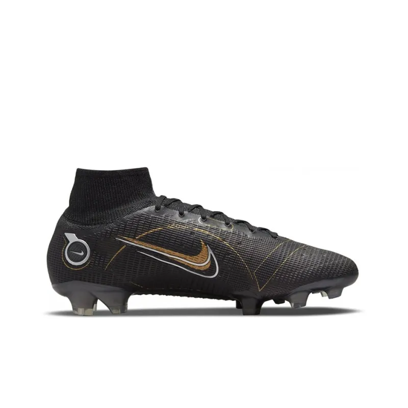 Nike Mercurial Superfly 8 Fg Black Metallic Silver Gold-1