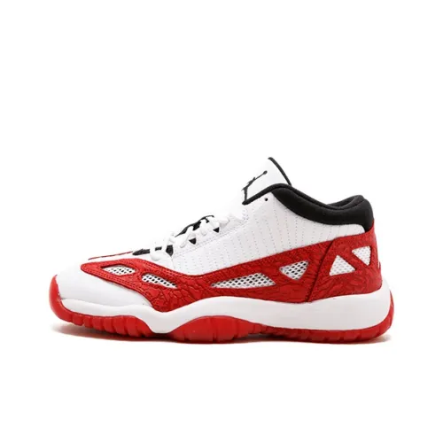 Jordan 11 Retro Low IE White Gym Red GS