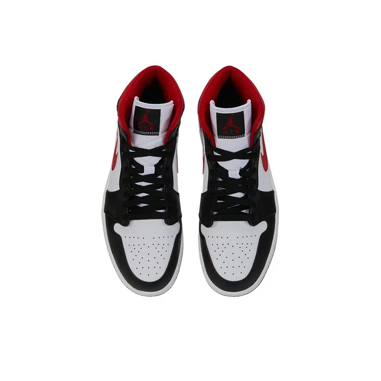 Jordan 1 Mid Gym Red Black White-3