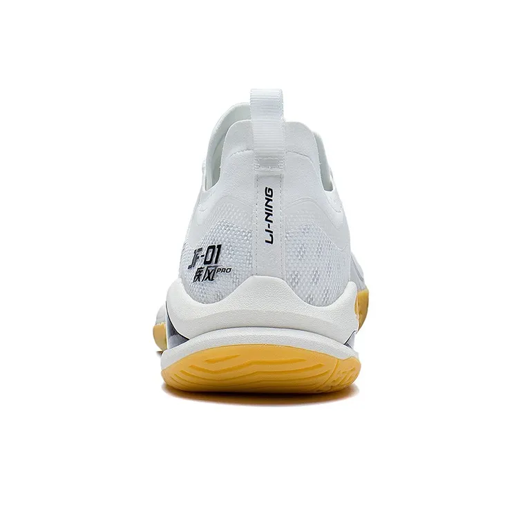 LINING Sprint Pro Badminton Shoes Unisex Low Top Standard White/Black-5