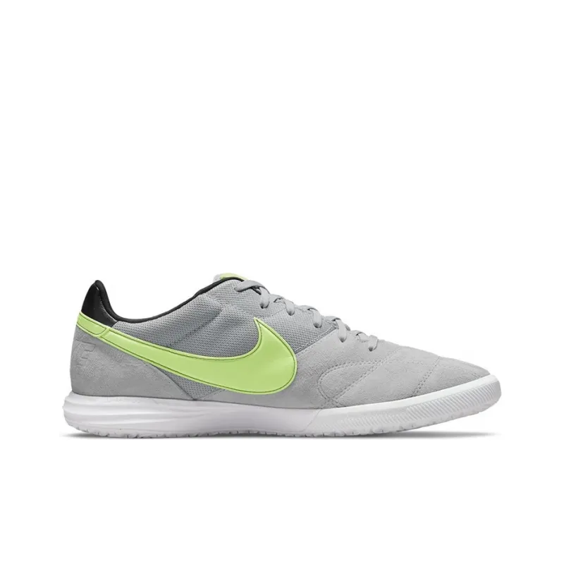 Nike Tiempo Premier 2 Sala Ic 'Gray Fluorescent Green'-1