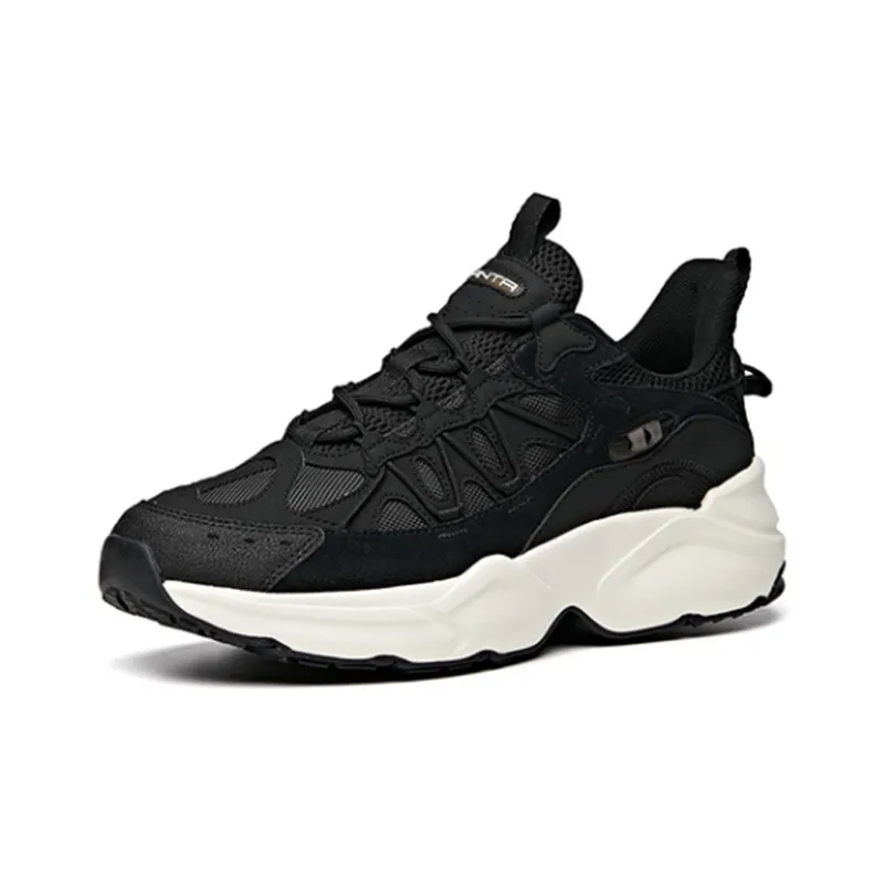 Anta Variety Training Collection Shock Absorbers With Slip Resistant Features Low Top Training Shoes Men's Black-1