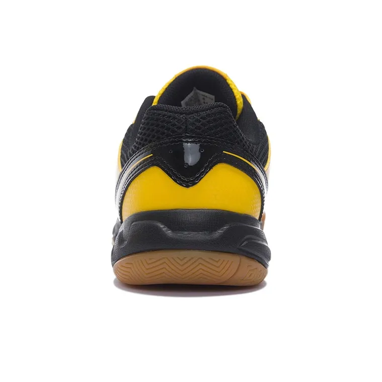 LiNing Cushioning Breathable Abrasion Resistant Slip Resistant Low Top Badminton Shoes Men's Yellow-5