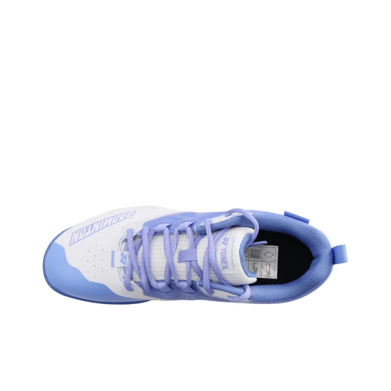 YONEX Cushioning Anti Slip Wear Resistant Breathable Lightweight Coverage Low Top Badminton Shoes Unisex White Blue-2