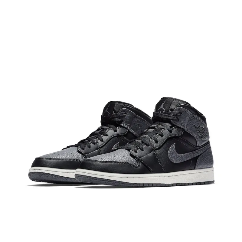 Jordan 1 Retro Mid Black Dark Grey-2