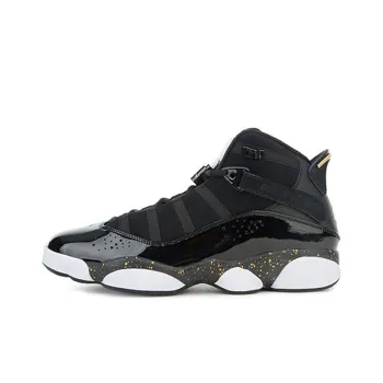 JORDAN 6 Rings Black Metallic Gold White