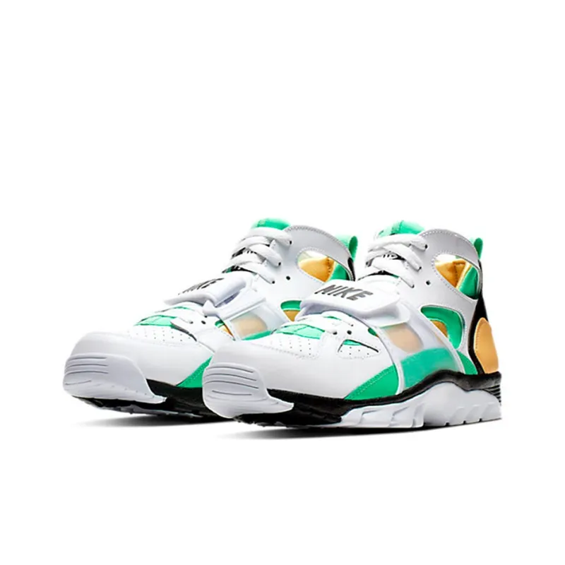 Nike Air Trainer Huarache White Topaz Gold Electro Green-1