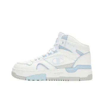 Champion RetroBasket 19 High Top Vintage Basketball Shoes Women's White Blue