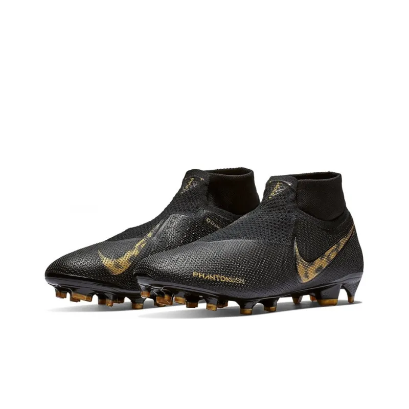 Nike Phantom Vision Elite Df Fg Black Metallic Vivid Gold-2