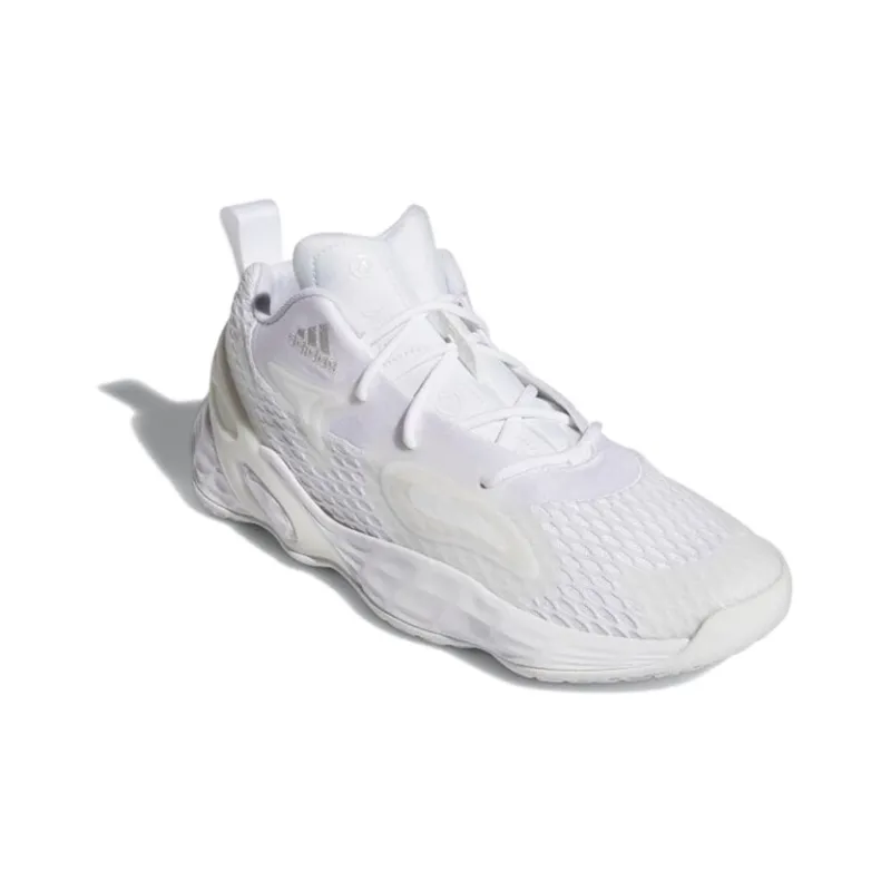 Adidas Exhibit A Basketball Shoes 'Triple White'-2