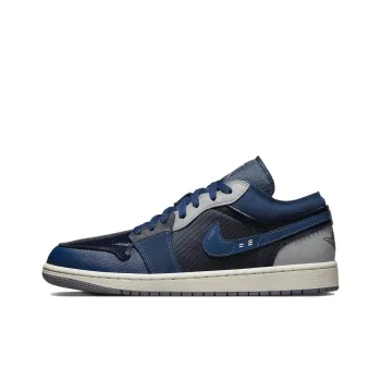 JORDAN 1 Low Se Craft Obsidian French Blue Ashen Slate White