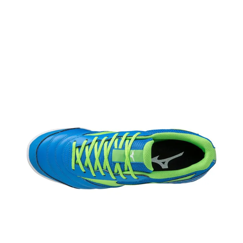 Mizuno Morelia Sala Club TF Grass Anti-Slip Wear-Resistant Soccer Shoes Blue Green-2