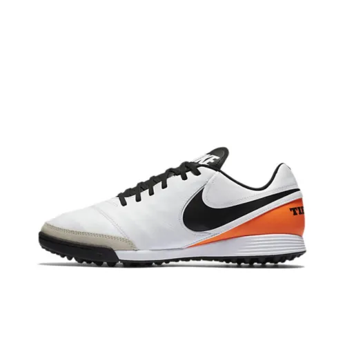 Nike Tiempo Genio 2 Soccer Shoes Men Low-Top White/Orange/Black