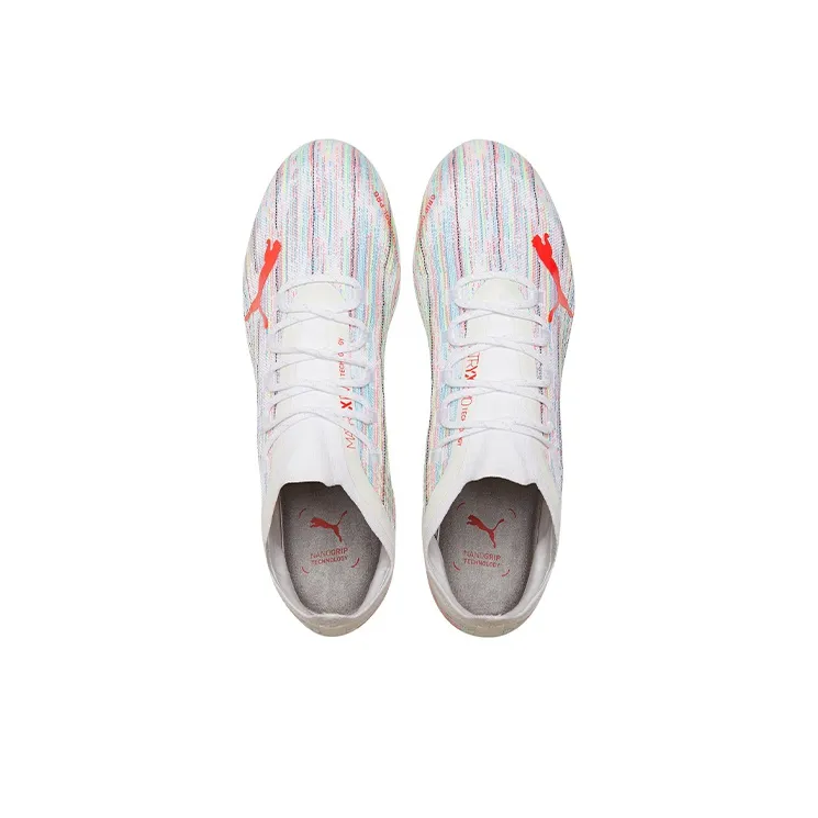 PUMA Ultra 1.2 Mg Soccer Shoes White/Red-3