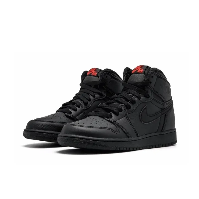 Jordan 1 Retro High OG BG Black University Red-2