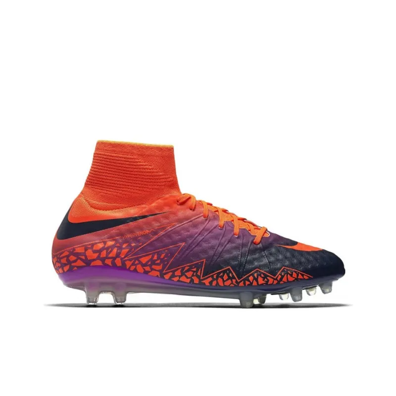 Nike Hypervenom Phantom 2 Soccer Shoes Men High-Top Orange/Purple/Black-1