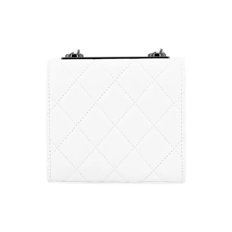 CHANEL Trendy Cc Sheepskin Shoulder Bag, Crossbody Bag Mini Women's Black White-2