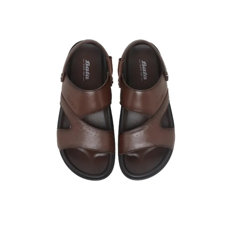 BATA Beach Sandals Men Brown/Black-4